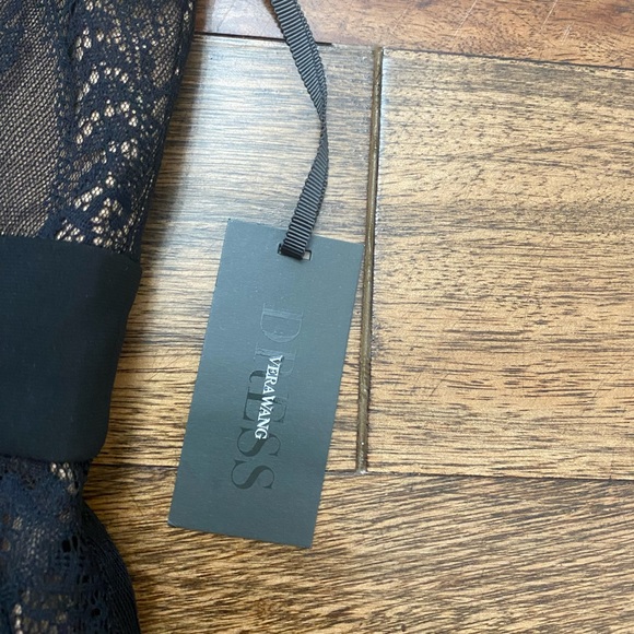 NWT Vera Wang Black/Pink lace dress - sz 4 - Picture 3 of 6